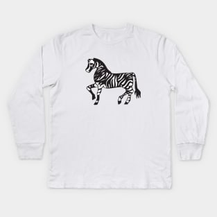 Zebra Kids Long Sleeve T-Shirt